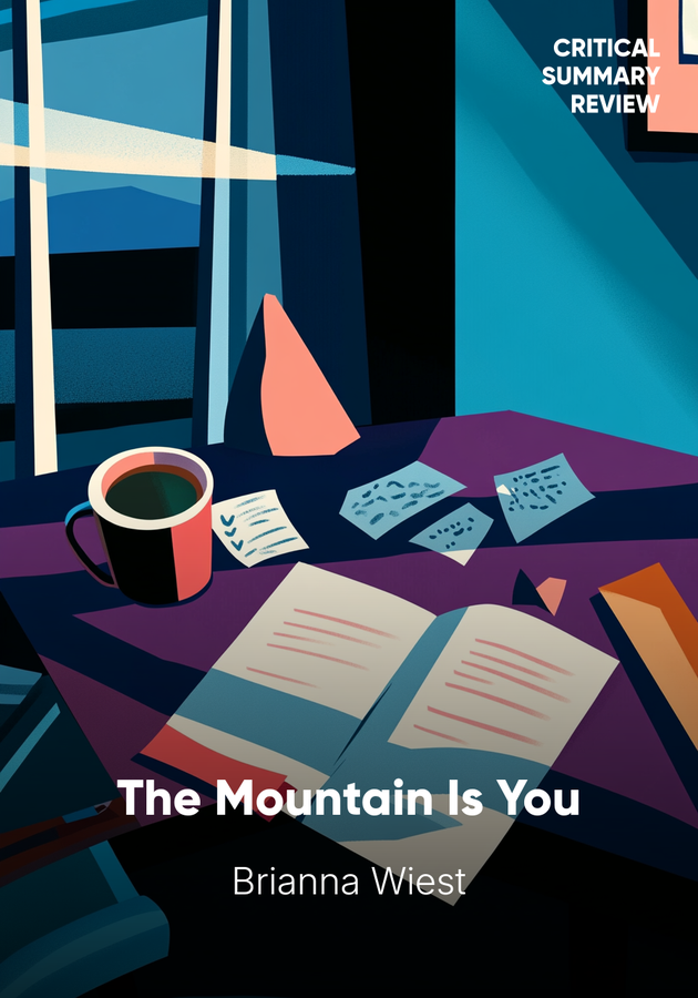 Book cover of The Mountain Is You by Brianna Wiest — critical summary review on 12min