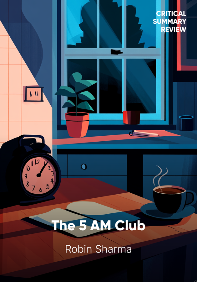 Book cover of The 5 AM Club by Robin Sharma — critical summary review on 12min