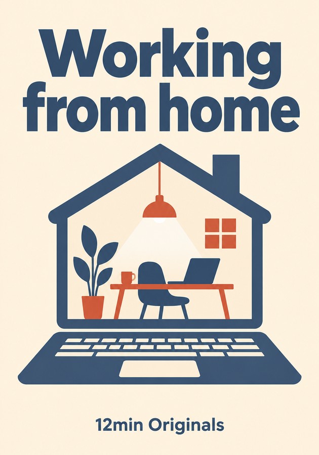 Book cover of Working from home by 12min Originals — critical summary review on 12min