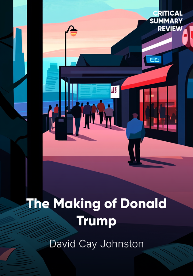 Book cover of The Making of Donald Trump by David Cay Johnston — critical summary review on 12min