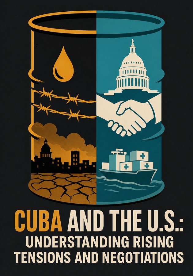 Book cover of Cuba and the U.S.: Understanding Rising Tensions and Negotiations by 12min Originals — critical summary review on 12min