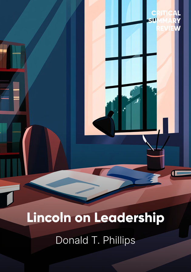 Book cover of Lincoln on Leadership by Donald T. Phillips — critical summary review on 12min