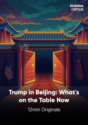 Book cover of Trump in Beijing: What's on the Table Now by 12min Originals — critical summary review on 12min