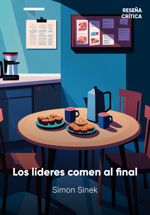 Portada del libro Los líderes comen al final, de Simon Sinek — resumen crítico y reseña en 12min