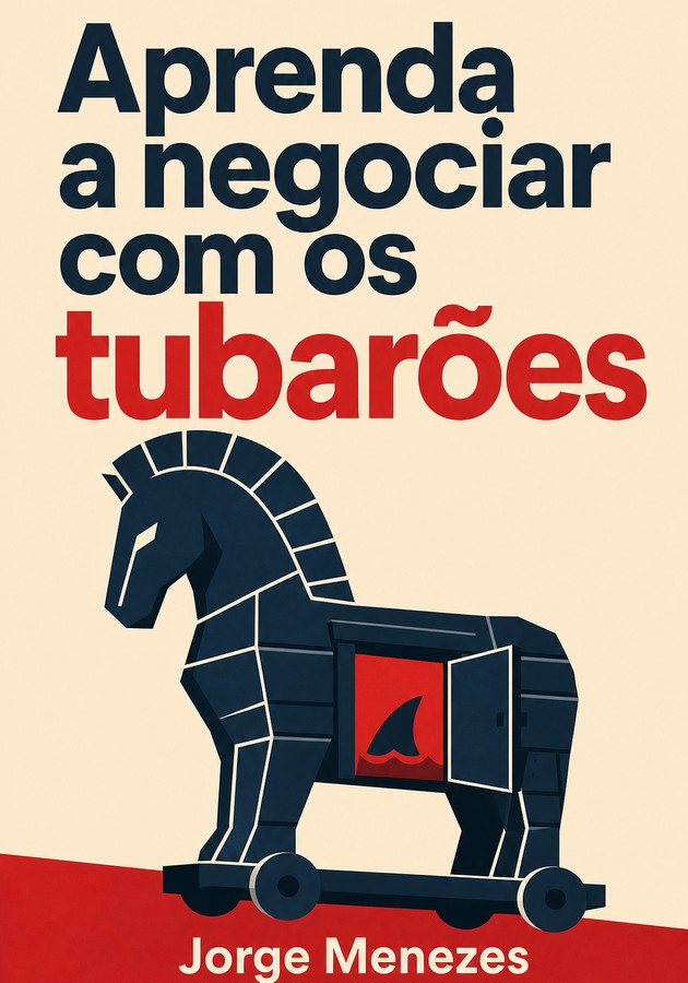 Capa do livro Aprenda a negociar com os tubarões, de Jorge Menezes — resumo e resenha crítica no 12min