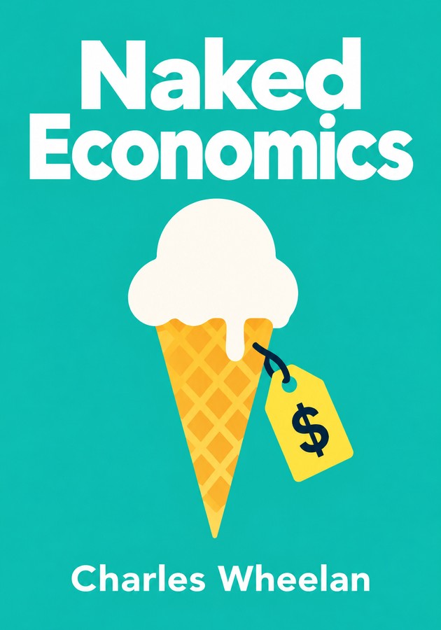 Book cover of Naked Economics by Charles Wheelan — critical summary review on 12min