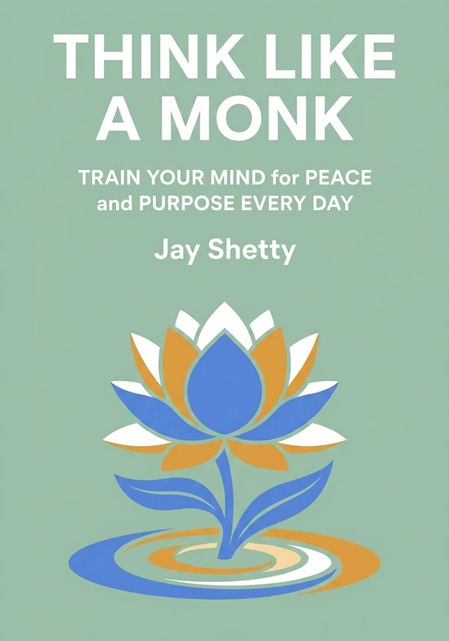 Book cover of Think Like a Monk by Jay Shetty — critical summary review on 12min