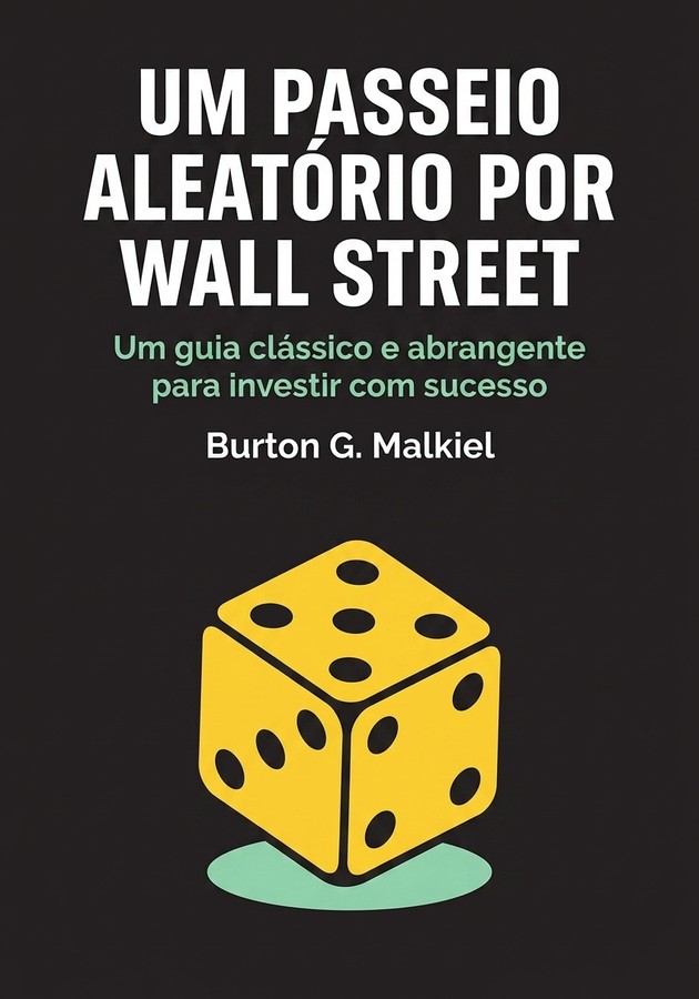 Capa do livro Um Passeio Aleatório por Wall Street, de Burton G. Malkiel — resumo e resenha crítica no 12min