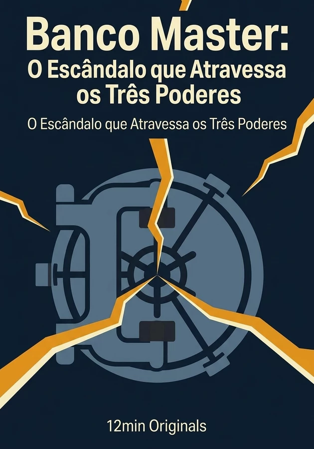 Capa do livro Banco Master: O Escândalo que Atravessa os Três Poderes, de 12min Originals — resumo e resenha crítica no 12min