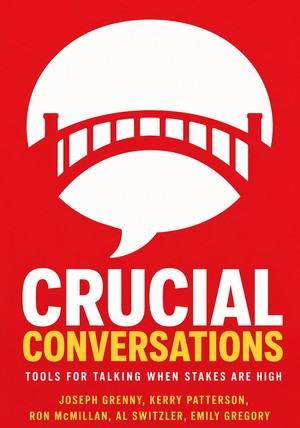 Book cover of Crucial Conversations by Kerry Patterson & Joseph Grenny & Ron McMillan & Al Switzler — critical summary review on 12min