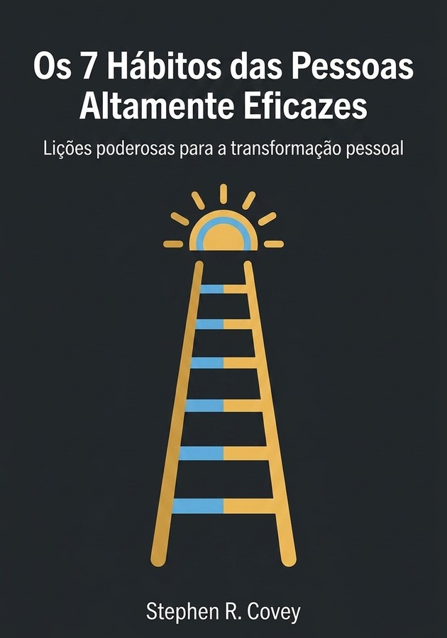 Capa do livro Os 7 Hábitos das Pessoas Altamente Eficazes , de Stephen R. Covey — resumo e resenha crítica no 12min