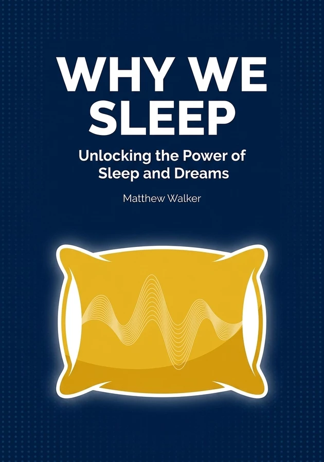Book cover of Why We Sleep by Matthew Walker — critical summary review on 12min