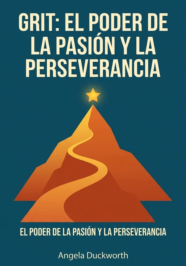 Portada del libro Grit: El poder de la pasión y la perseverancia, de Angela Duckworth — resumen crítico y reseña en 12min