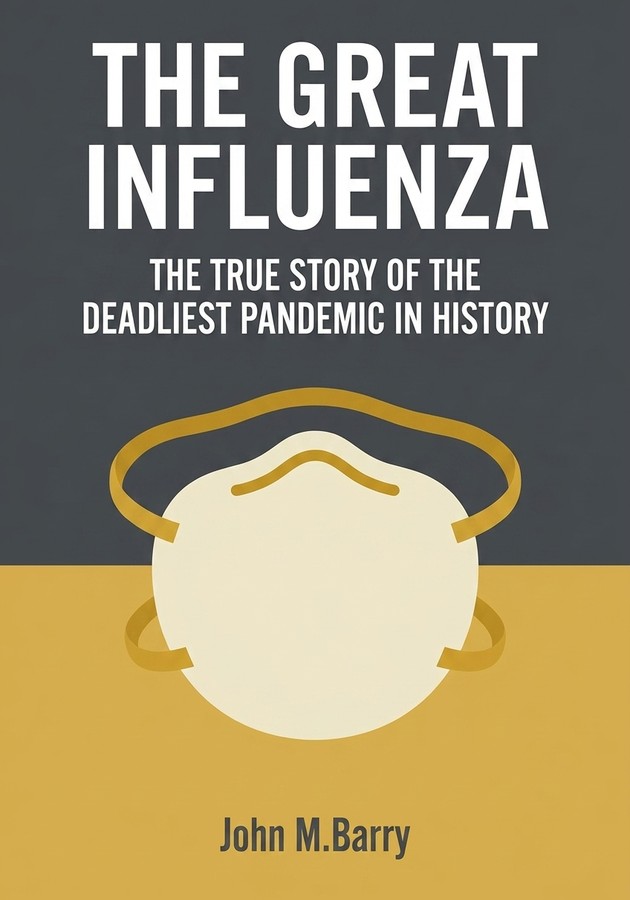 Book cover of The Great Influenza by John M.Barry — critical summary review on 12min
