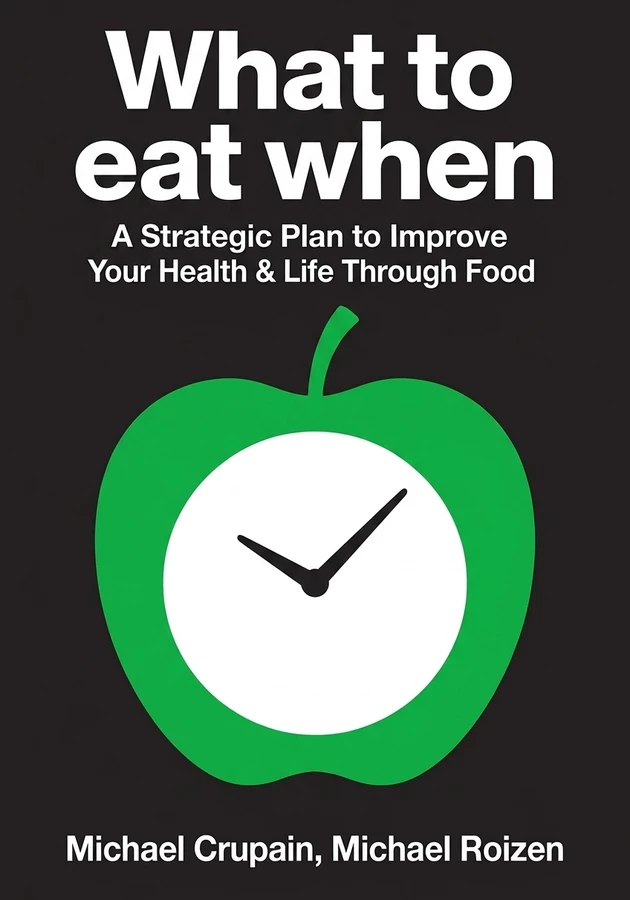 Capa do livro What to eat when, de Michael Crupain & Michael Roizen — resumo e resenha crítica no 12min
