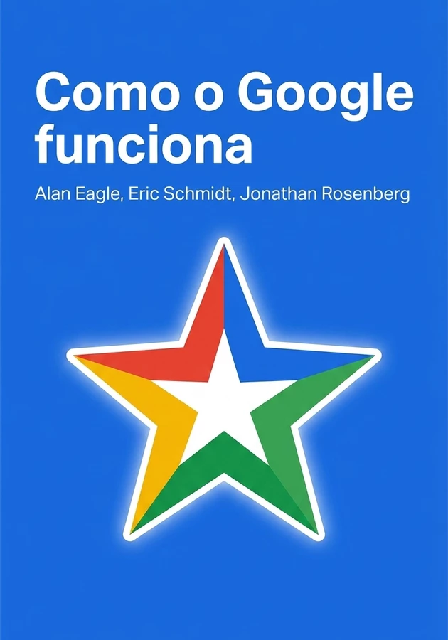 Capa do livro Como o Google funciona, de Alan Eagle & Eric Schmidt & Jonathan Rosenberg — resumo e resenha crítica no 12min