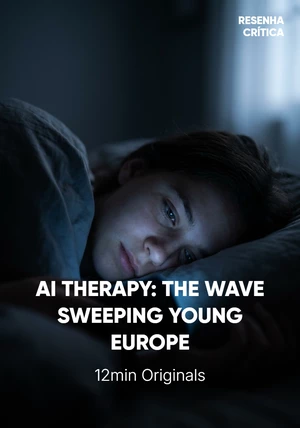 Book cover of AI THERAPY: THE WAVE SWEEPING YOUNG EUROPE by 12min Originals — critical summary review on 12min