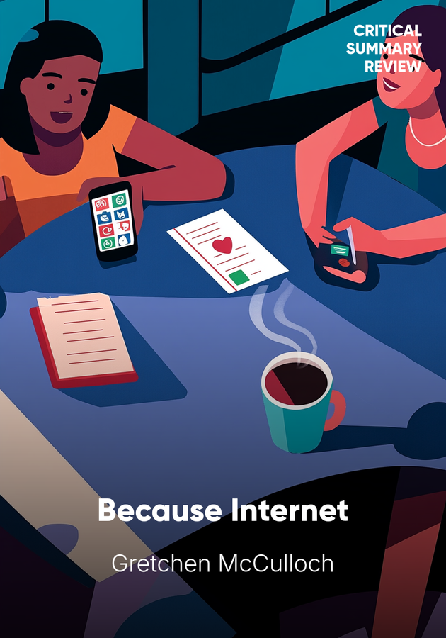 Book cover of Because Internet by Gretchen McCulloch — critical summary review on 12min