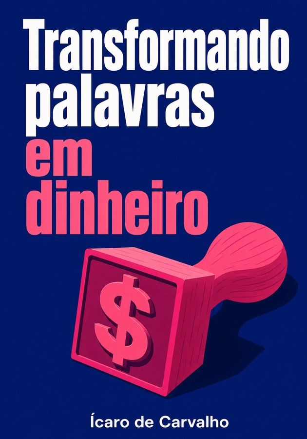 Capa do livro Transformando palavras em dinheiro, de Ícaro de Carvalho — resumo e resenha crítica no 12min