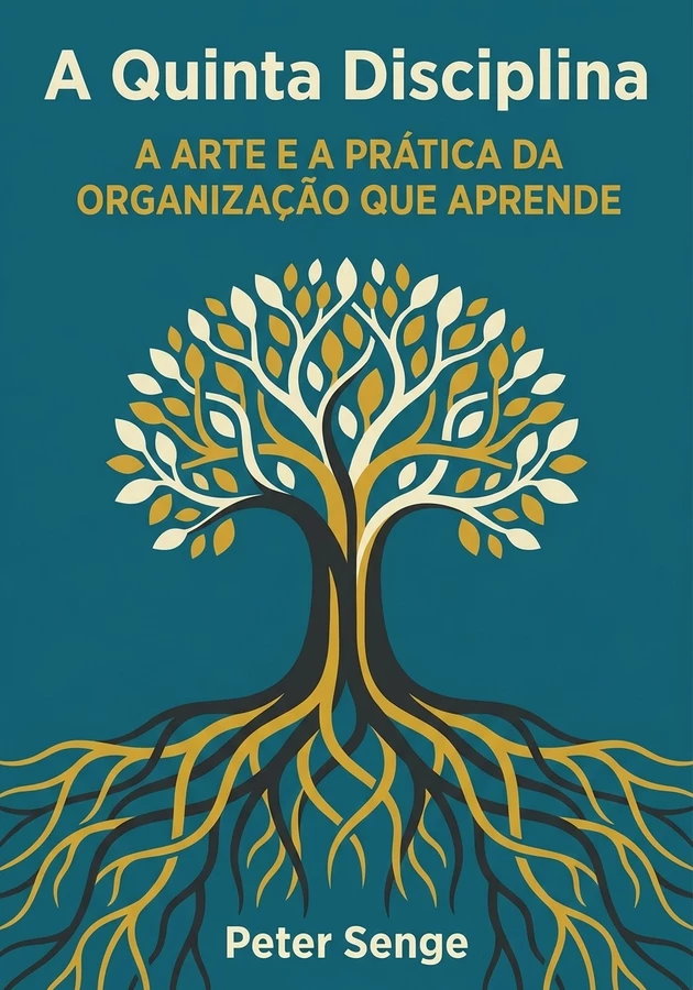 Capa do livro A Quinta Disciplina, de Peter Senge — resumo e resenha crítica no 12min