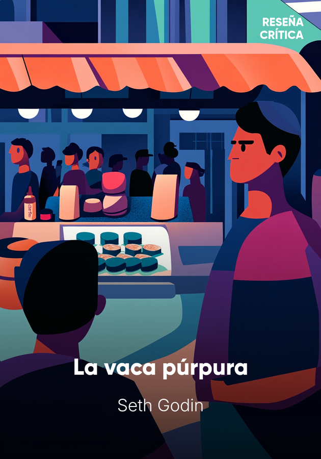 Portada del libro La vaca púrpura, de Seth Godin — resumen crítico y reseña en 12min