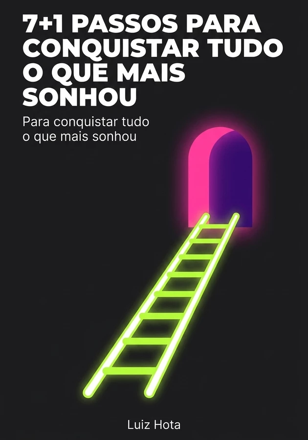 Capa do livro 7+1 Passos para conquistar tudo o que mais sonhou, de Luiz Hota — resumo e resenha crítica no 12min