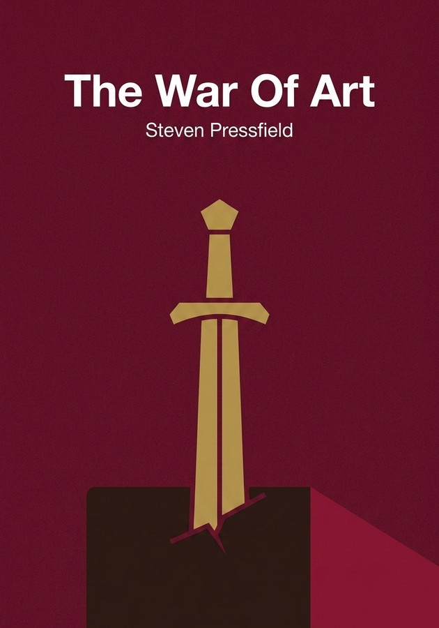 Capa do livro The War Of Art, de Steven Pressfield — resumo e resenha crítica no 12min