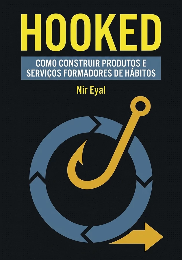 Capa do livro Hooked, de Nir Eyal — resumo e resenha crítica no 12min