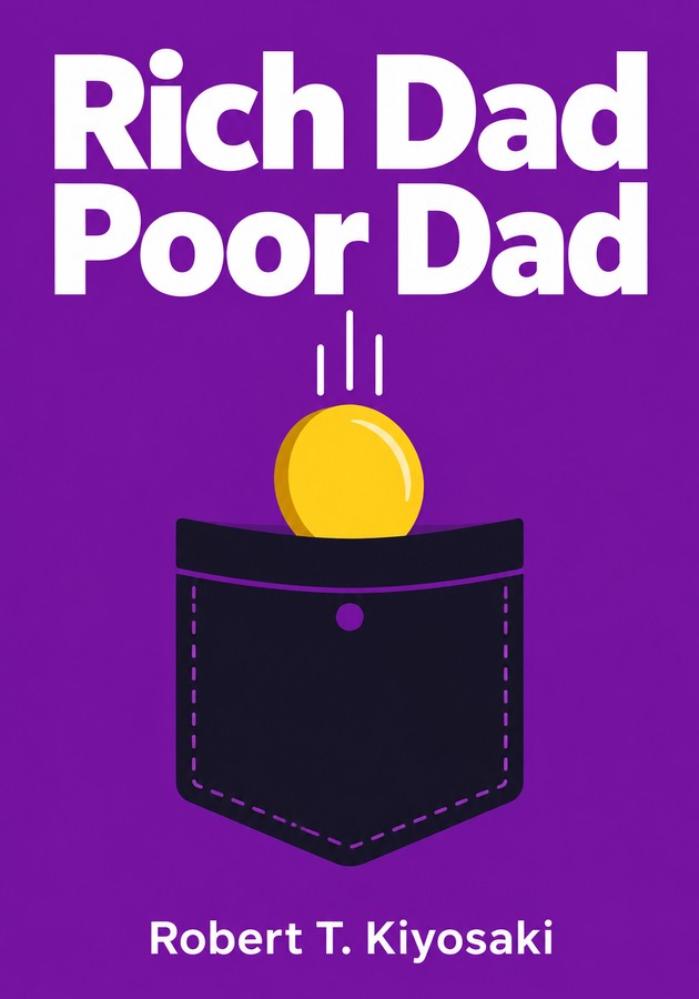 Book cover of Rich Dad Poor Dad by Robert T. Kiyosaki — critical summary review on 12min