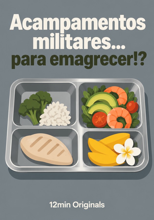 Capa do livro Acampamentos militares... para emagrecer!?, de 12min Originals — resumo e resenha crítica no 12min