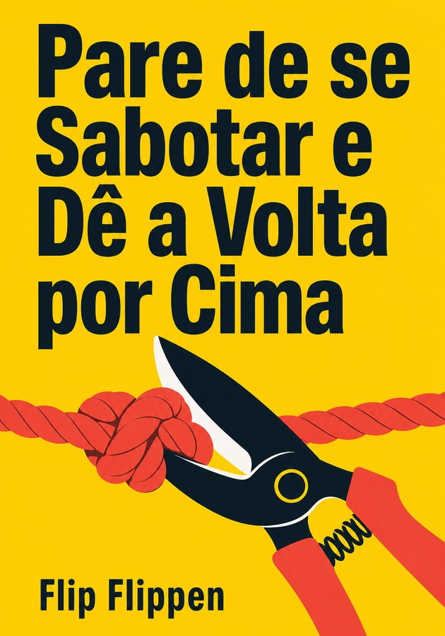 Capa do livro Pare de se Sabotar e Dê a Volta por Cima, de Flip Flippen — resumo e resenha crítica no 12min