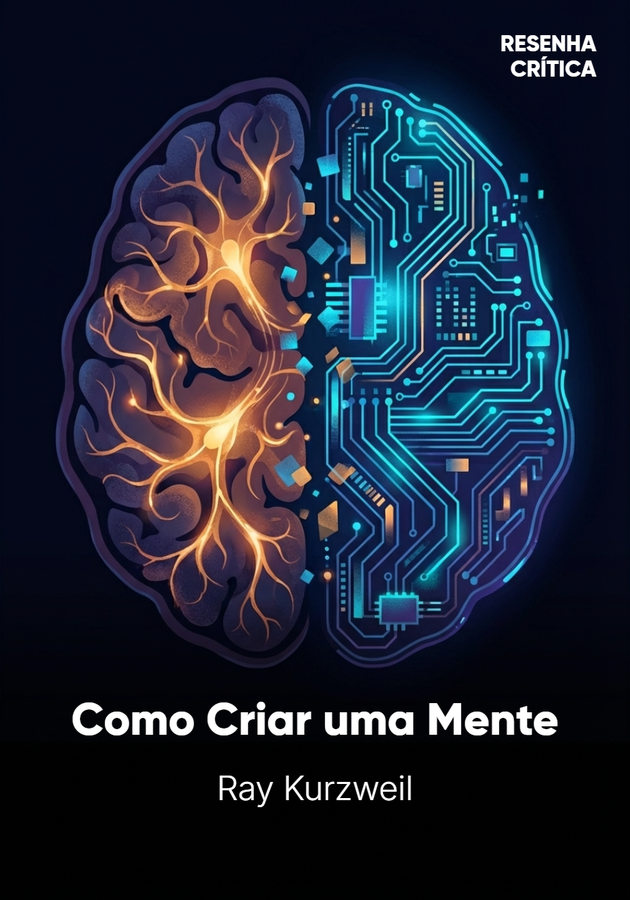 Capa do livro Como Criar uma Mente, de Ray Kurzweil — resumo e resenha crítica no 12min