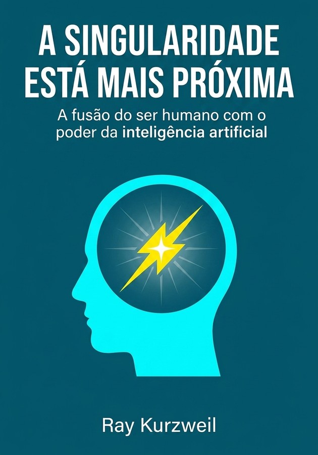Capa do livro A Singularidade está mais próxima, de Ray Kurzweil — resumo e resenha crítica no 12min