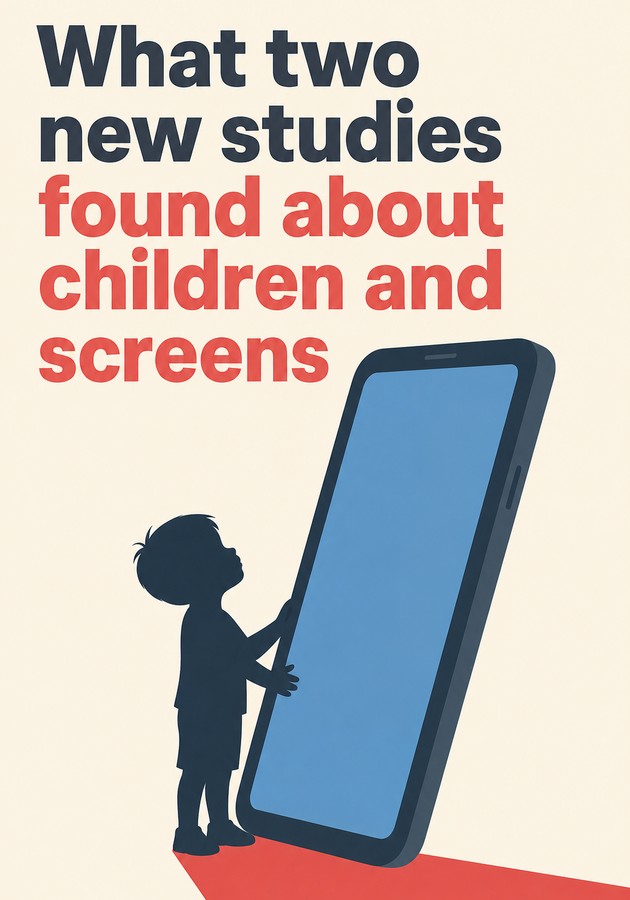 Book cover of What two new studies found about children and screens by 12min Originals — critical summary review on 12min