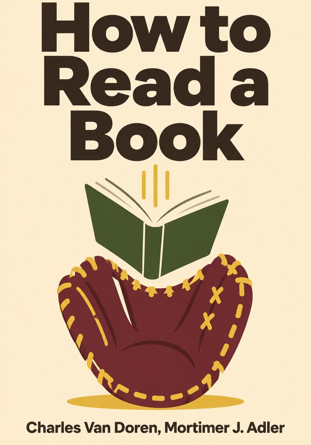 Book cover of How to Read a Book by Charles Van Doren & Mortimer J. Adler — critical summary review on 12min