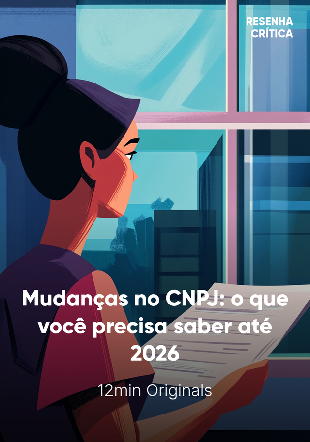 Capa do livro Mudanças no CNPJ: o que você precisa saber até 2026, de 12min Originals — resumo e resenha crítica no 12min