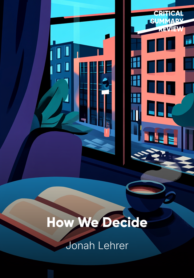 Book cover of How We Decide by Jonah Lehrer — critical summary review on 12min
