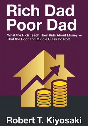 Book cover of Rich Dad Poor Dad by Robert T. Kiyosaki — critical summary review on 12min