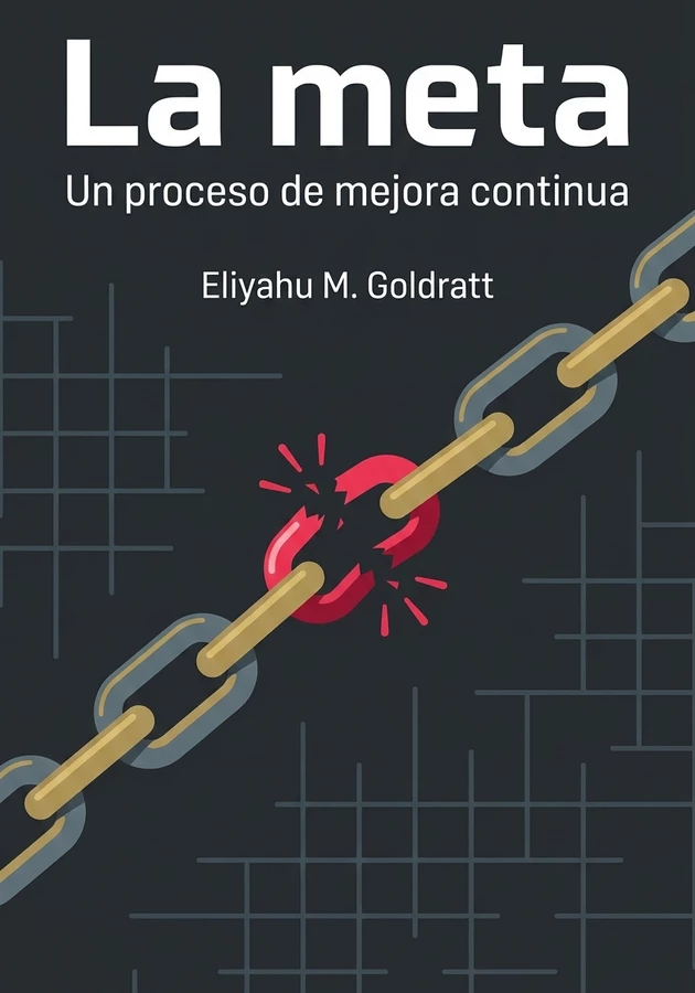 Portada del libro La meta, de Eliyahu M. Goldratt — resumen crítico y reseña en 12min