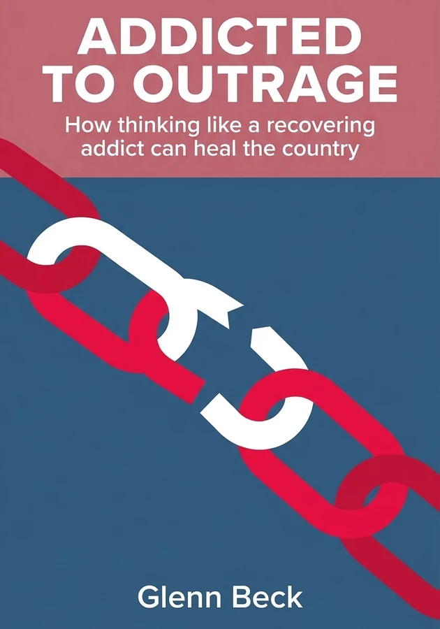 Book cover of Addicted to Outrage by Glenn Beck — critical summary review on 12min