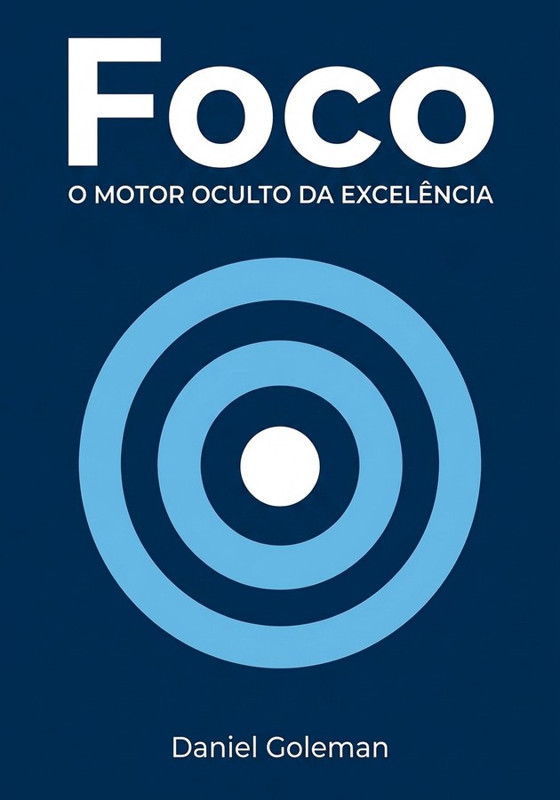 Capa do livro Foco, de Daniel Goleman  — resumo e resenha crítica no 12min
