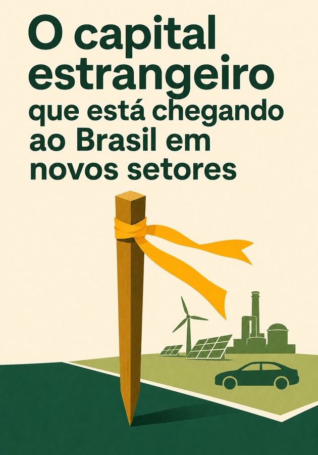 Capa do livro O capital estrangeiro que está chegando ao Brasil em novos setores, de 12min Originals — resumo e resenha crítica no 12min