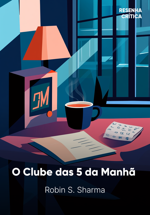 Capa do livro O Clube das 5 da Manhã , de Robin S. Sharma — resumo e resenha crítica no 12min