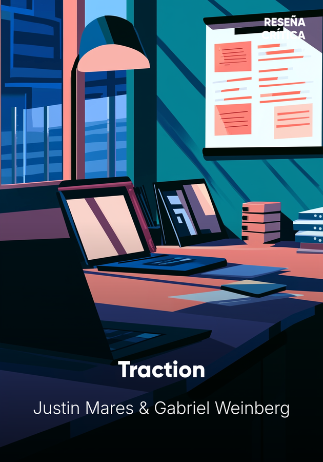 Portada del libro Traction, de Gabriel Weinberg — resumen crítico y reseña en 12min