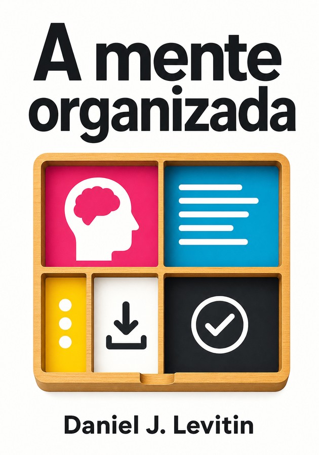 Capa do livro A mente organizada, de Daniel J. Levitin — resumo e resenha crítica no 12min