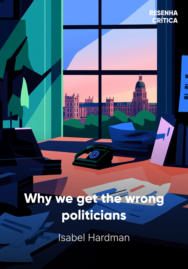 Capa do livro Why we get the wrong politicians, de Isabel Hardman — resumo e resenha crítica no 12min