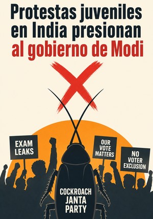 Portada del libro Protestas juveniles en India presionan al gobierno de Modi, de 12min Originals — resumen crítico y reseña en 12min