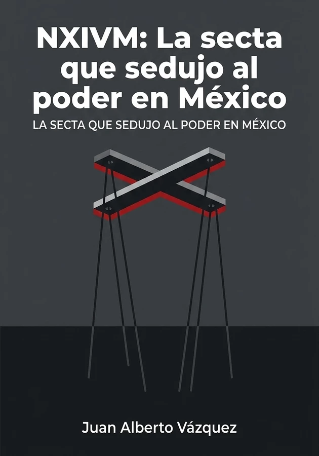 Portada del libro NXIVM: La secta que sedujo al poder en México, de Juan Alberto Vázquez — resumen crítico y reseña en 12min