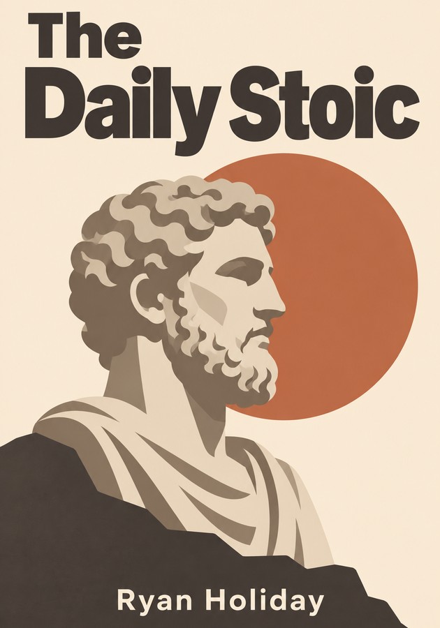 Book cover of The Daily Stoic by Ryan Holiday — critical summary review on 12min