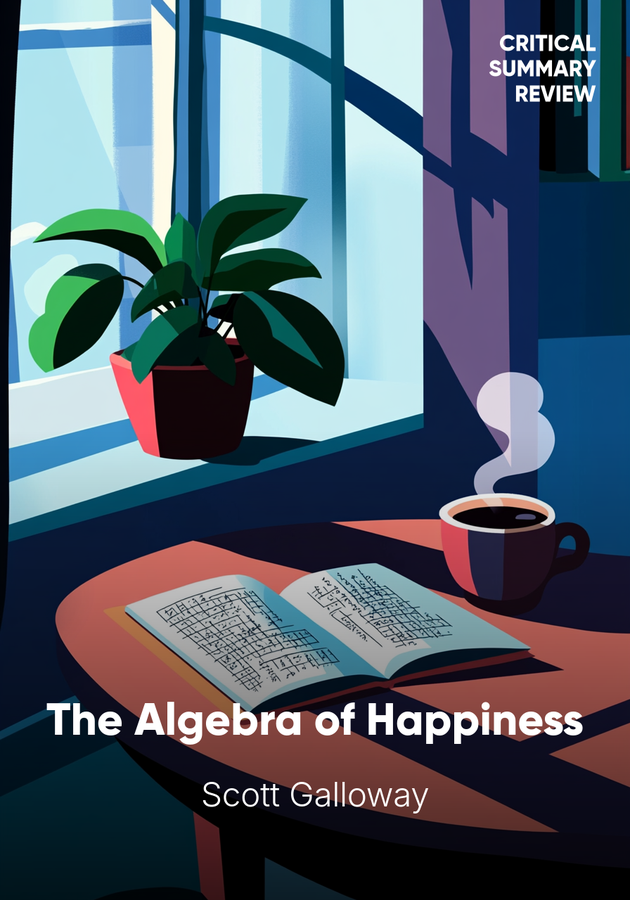Book cover of The Algebra of Happiness by Scott Galloway — critical summary review on 12min